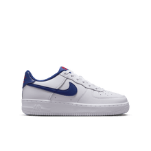 Load image into Gallery viewer, Big Kids' Nike Air Force 1 "White Deep Royal Blue"