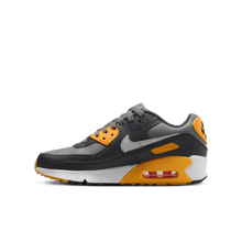 Load image into Gallery viewer, Big Kids' Nike Air Max 90 "Smoke Grey Yellow"