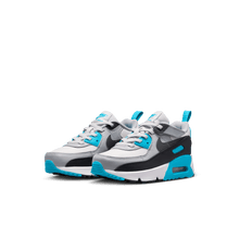 Load image into Gallery viewer, Little Kids' Nike Air Max 90 EasyOn "Platinum Tint Blue Lightning"