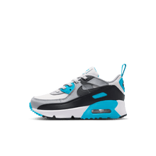 Load image into Gallery viewer, Little Kids' Nike Air Max 90 EasyOn "Platinum Tint Blue Lightning"