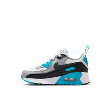 Load image into Gallery viewer, Little Kids' Nike Air Max 90 EasyOn "Platinum Tint Blue Lightning"