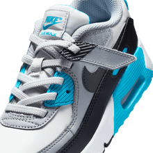 Load image into Gallery viewer, Little Kids' Nike Air Max 90 EasyOn "Platinum Tint Blue Lightning"