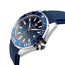 Load image into Gallery viewer, Tag Heuer Aquaracer Quartz Blue Dial Blue Rubber Strap Watch for Men -  WAY101C.FC6153