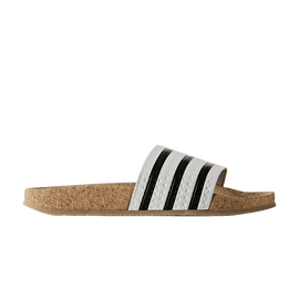 adidas Adilette Slides Cork White Black (Women's)