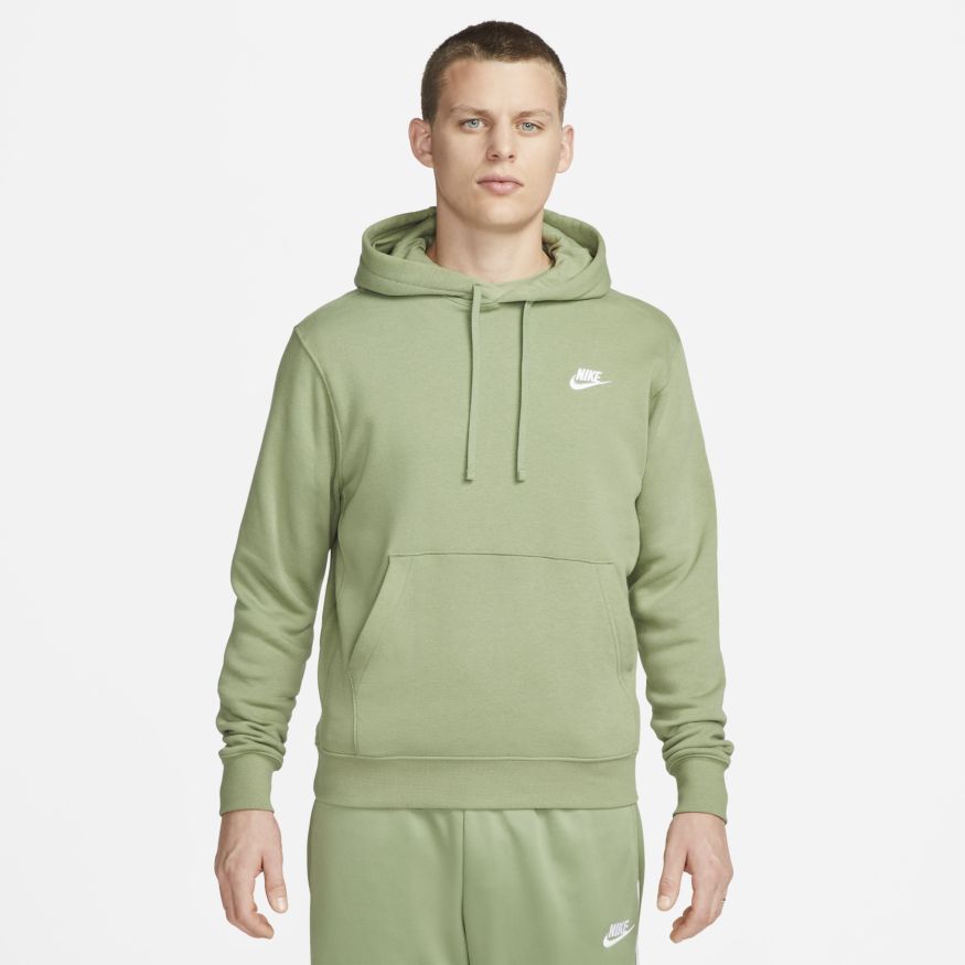 Men's Nike Sportswear Club Fleece Pullover Hoodie "Oil Green"