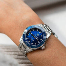 Load image into Gallery viewer, Tag Heuer Aquaracer Blue Dial Silver Steel Strap Watch for Women - WAY131S.BA0748