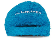 Load image into Gallery viewer, Balenciaga Furry Slide Sky Blue
