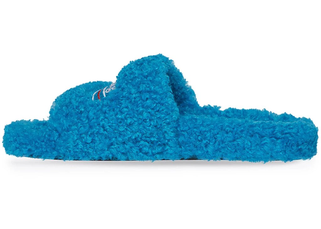 Balenciaga Furry Slide Sky Blue