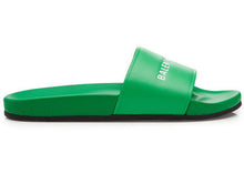 Load image into Gallery viewer, Balenciaga Leather Slides Green