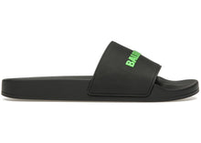 Load image into Gallery viewer, Balenciaga Pool Slide Black Fluo Green (Women's)