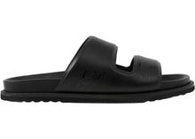 Load image into Gallery viewer, Burberry Embossed EKD Slides Black Leather