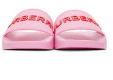 Load image into Gallery viewer, Burberry Embossed Logo Slides Bubblegum Pink (Women's)