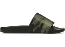 Load image into Gallery viewer, Burberry Embossed Logo Slides Mangrove Green