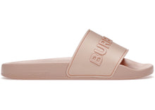Load image into Gallery viewer, Burberry Embossed Logo Slides Peach Pink (Women's)