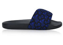 Load image into Gallery viewer, Burberry Furley Monogram Slides Deep Royal Blue