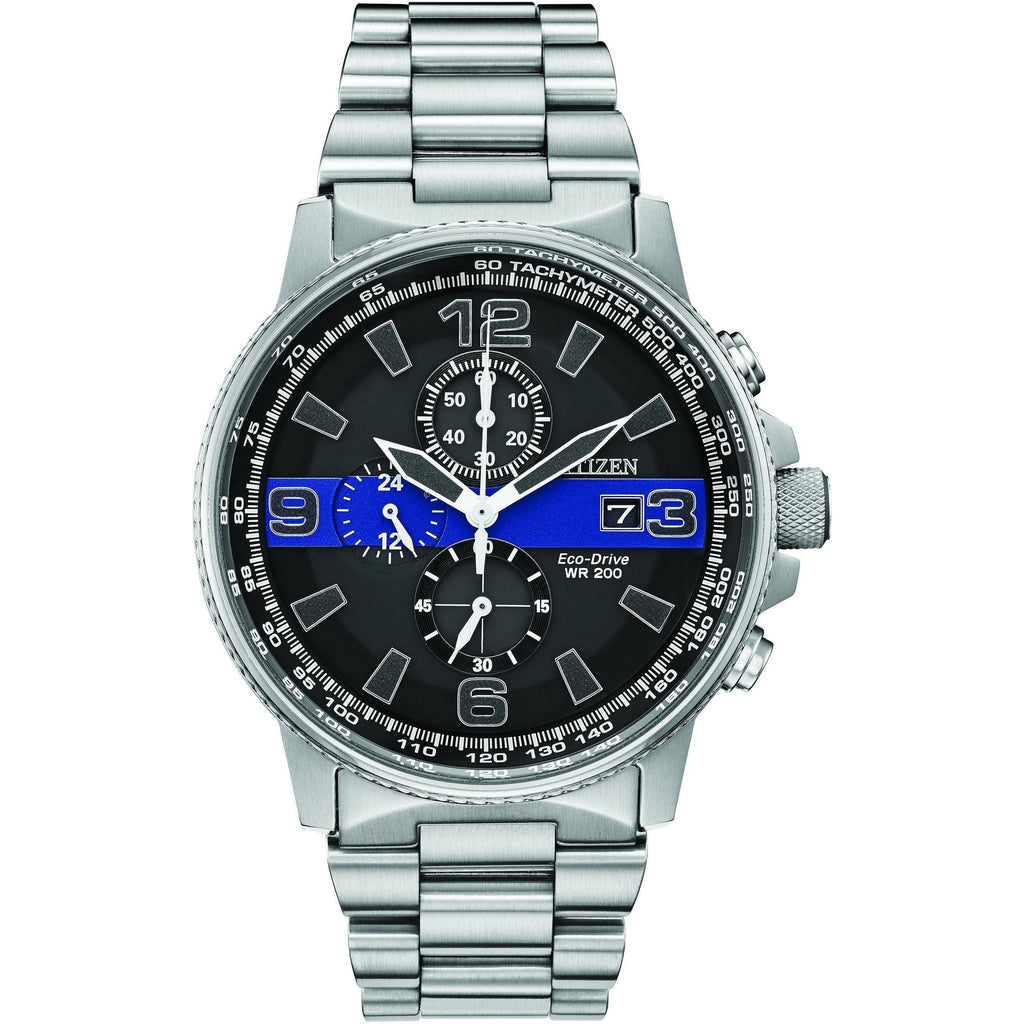 Citizen Men's Lieutenant's Benevolent Association Chronograph 200M WR Eco Drive CA0291-LBA