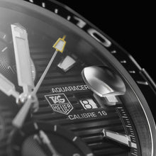 Load image into Gallery viewer, Tag Heuer Aquaracer Automatic Chronograph Black Dial Black Nylon Strap Watch for Men - CAY211A.FC6361