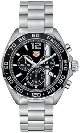 Tag Heuer Formula 1 Chronograph Black Dial Silver Steel Strap Watch for Men - CAZ101H.BA0842