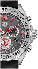 Load image into Gallery viewer, Tag Heuer Formula 1 Manchester United Special Edition Grey Dial Black Silicone Strap Watch for Men - CAZ101M.FT8024