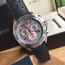 Load image into Gallery viewer, Tag Heuer Formula 1 Manchester United Special Edition Grey Dial Black Silicone Strap Watch for Men - CAZ101M.FT8024