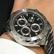 Load image into Gallery viewer, Tag Heuer Formula 1 Calibre 16 Automatic Chronograph Black Dial Silver Steel Strap Watch for Men - CAZ2010.BA0876