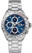 Load image into Gallery viewer, Tag Heuer Formula 1 Automatic Chronograph Blue Dial Silver Strap Watch for Men - CAZ2015.BA0876