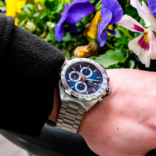 Load image into Gallery viewer, Tag Heuer Formula 1 Automatic Chronograph Blue Dial Silver Strap Watch for Men - CAZ2015.BA0876