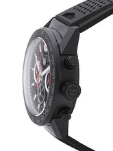 Load image into Gallery viewer, Tag Heuer Carrera Automatic Chronograph Black Dial Black Rubber Strap Watch for Men - CBG2A90.FT6173