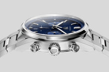 Load image into Gallery viewer, Tag Heuer Carrera Chronograph Blue Dial Silver Steel Strap Watch for Men - CBN2011.BA0642