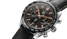 Load image into Gallery viewer, Tag Heuer Carrera Year of The Rabbit Automatic Chronograph Black Dial Black Leather Strap Watch for Men - CBN2A1L.FC6521
