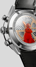 Load image into Gallery viewer, Tag Heuer Carrera Year of The Rabbit Automatic Chronograph Black Dial Black Leather Strap Watch for Men - CBN2A1L.FC6521