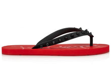 Load image into Gallery viewer, Christian Louboutin Loubi Flip Slide Black Red (Women's)