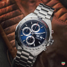 Load image into Gallery viewer, Tag Heuer Formula 1 Automatic Chronograph Blue Dial Silver Strap Watch for Men - CAZ2015.BA0876