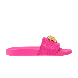 Versace Medusa Head Plaque Slide Pink (Women's)