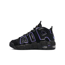 Load image into Gallery viewer, Big Kids' Nike Air More Uptempo "Black Action Grape"