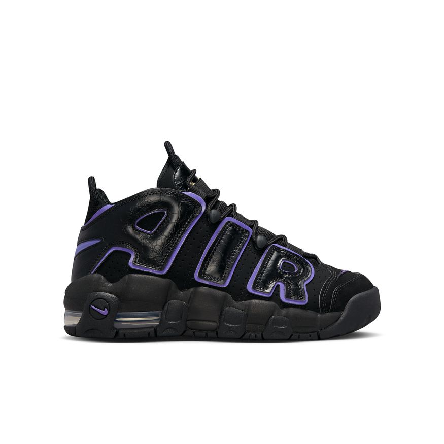 Big Kids' Nike Air More Uptempo "Black Action Grape"