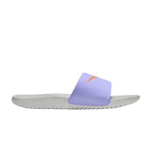 Load image into Gallery viewer, Nike Kawa Slide Purple Pulse Light Iron Ore Photon Dust Total Orange (GS)