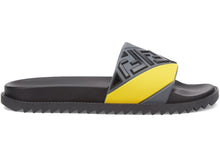 Load image into Gallery viewer, Fendi Slides Multicolor Grey Yellow