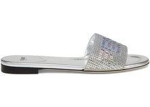 Load image into Gallery viewer, Fendi by Marc Jacobs Signature Slides Silver Leather