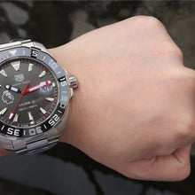 Load image into Gallery viewer, Tag Heuer Aquaracer Calibre 5 Premiere League Edition Black Dial Silver Stainless Steel Watch for Men - WAY201D.BA0927