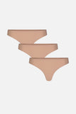 Base Low Thong in Buff (Pack)