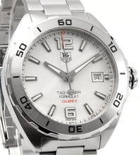 Load image into Gallery viewer, Tag Heuer Formula 1 Calibre 5 Automatic White Dial Silver Steel Strap Watch for Men - WAZ2114.BA0875