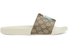 Load image into Gallery viewer, Gucci Animal Web Slides Beige
