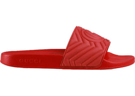 Gucci Matelasse Slide Red