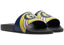 Load image into Gallery viewer, Gucci Persuit Slides Navy Black