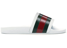 Gucci Pursuit Pool Slides White