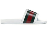 Gucci Pursuit Pool Slides White