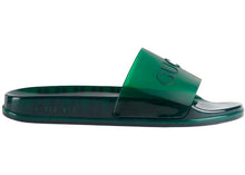 Load image into Gallery viewer, Gucci Rubber Slides Green