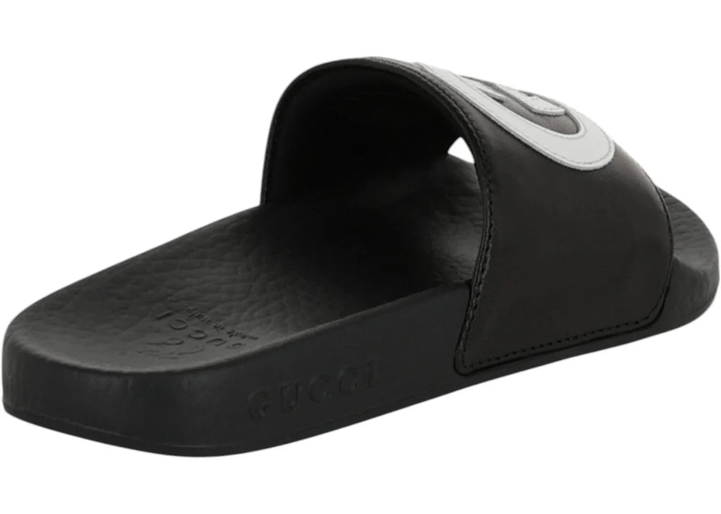 Gucci Slide Interlocking G Black White (Kids)
