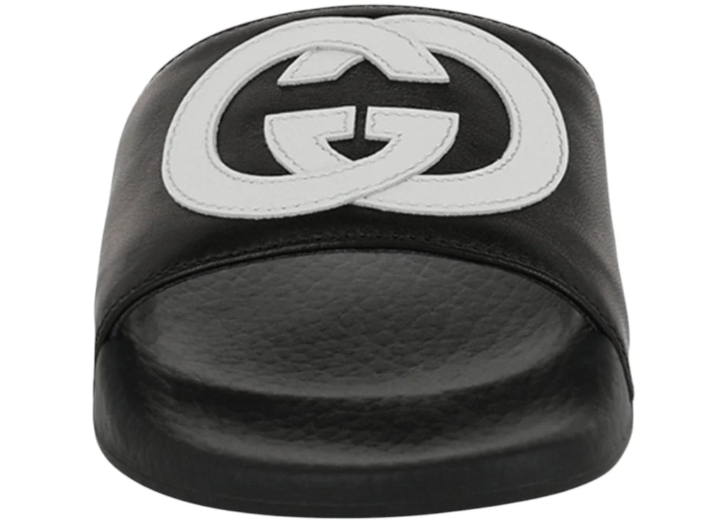 Gucci Slide Interlocking G Black White (Kids)